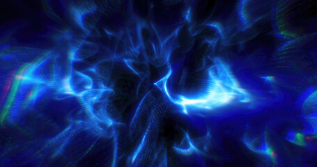 An abstract, ethereal blue and black swirl pattern, creating a sense of mystery and depth, ideal for use in futuristic, sci-fi, or tech-related visual projects