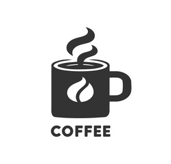 coffee cup logo silhouette