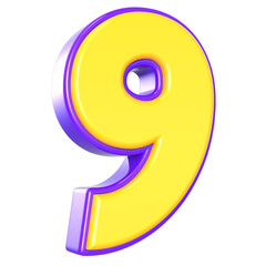 Font And Number Gold For Design 3D Render