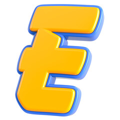 Font And Number Gold For Design 3D Render