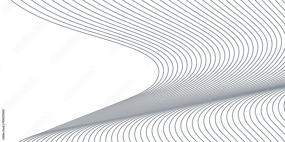 Wall mural Abstract wave line vector background for backdrop or presentation.