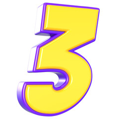 Font And Number Gold For Design 3D Render