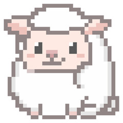 干支のイメージ, ドット絵, 未, ひつじ