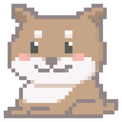 干支のイメージ ドット絵, 戌, いぬ