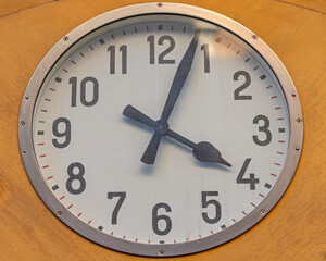 Big Analog Clock at Watches and Jewellery Shop in Trieste Italy
