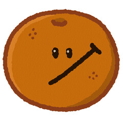 illustration of a cake with orange