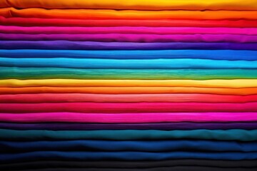 Rainbow textile blanket silk dye.