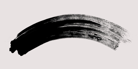 Brush stroke background. Vector painted curve, isolated on white background. Grunge textured design element