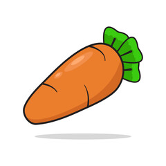 fresh and ripe carrot vector illustration design