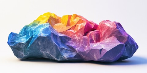 Fototapeta premium Rainbow-colored paper