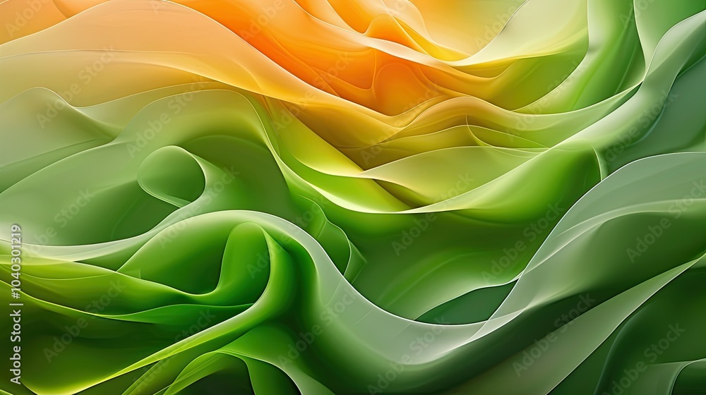 Poster abstract nature-inspired background with smooth lines