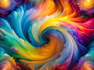 Surreal Abstract Art with Swirling Colors in Vivid Hues and Dreamlike Patterns to Inspire Creativity and Imagination
