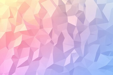 Obraz premium A serene gradient background showcases polygonal shapes with soft edges, blending pastel colors that create a calming atmosphere. Generative AI