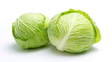 Fototapeta premium cabbage isolated on white background, clipping path, full depth of field
