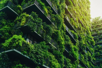 A vision of greening for a sustainable future, illustrating CO2 footprint reduction through forestation initiatives, emphasizing environmental conservation for a healthier tomorrow.