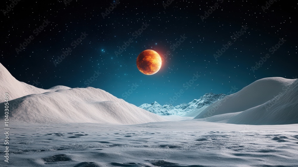 Poster a futuristic spacecraft landing on a desolate planet, showcasing the exploration of unknown worlds.