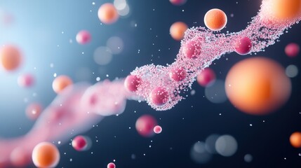 A detailed visualization of a molecule vibrational modes, showcasing its different ways of moving and interacting with its environment.