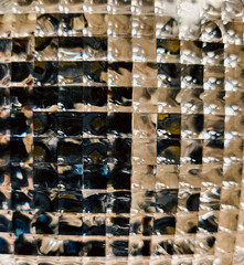 abstract cubes glass ice light panels with reflection effect background