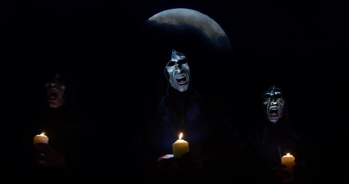 "Halloween Horrors: Zombies Rise Under a Full Moon | 4K, 12-Bit"