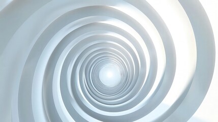 Obraz premium Abstract spiral transition, opener or ending. Loop circle geometric spiral transition on white background. 4K resolution animated transition.