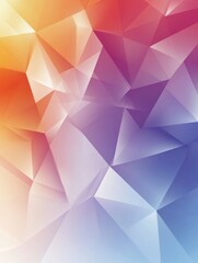 Obraz premium A smooth gradient backdrop featuring polygonal shapes in soft, harmonious colors perfect for artistic and design applications. Generative AI