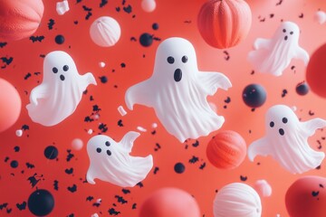 White ghosts in mid-air