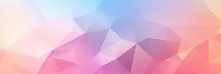 Obraz premium A gentle gradient transitions through soft hues, forming polygonal shapes with delicate edges, perfect for a tranquil backdrop. Generative AI