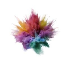 Naklejka premium Burst of Colorful Dust