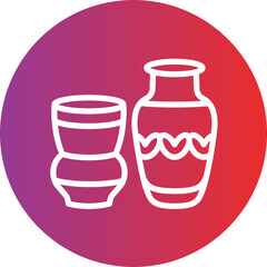 Ceramics vector icon style
