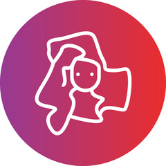 Cubism vector icon style