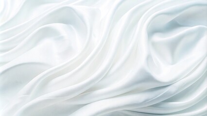 Stylish and modern minimalist seamless white wave texture pattern background with monochromatic color scheme. Abstract White Wave Forms background. Abstract White Wave Pattern, Soft Flowing Design