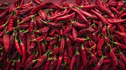 Fototapeta premium Arrengement of red pepers.Similar