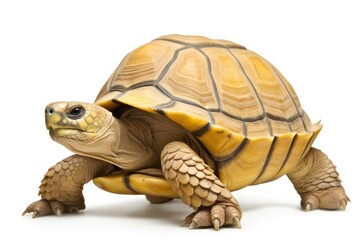 Obraz premium Reptile animal white background wildlife.