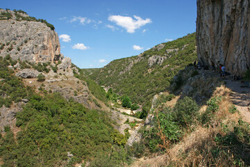 Ballikayalar Canyon is located in Gebze, Turkey. It is a popular tourist area.