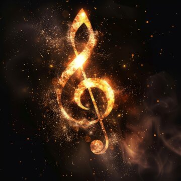 musical notes in the air musical note with waves 