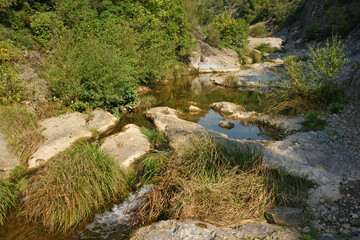 Ballikayalar Canyon is located in Gebze, Turkey. It is a popular tourist area.