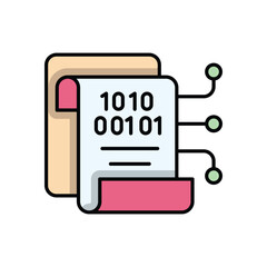 Binary Files vector icon
