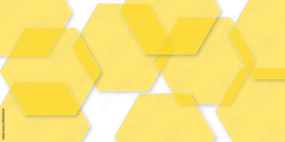 Wall mural abstract white background with hexagon and hexagonal background. luxury white pattern with hexagons.