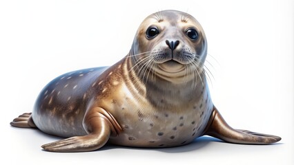 Realistic seal imagery isolated on background, seal, marine mammal, animal, aquatic, ocean, wildlife, nature