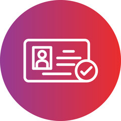 Identity Verification vector icon style