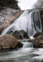 Ballikayalar Waterfalls, located in Gebze, Turkey, are deep in the canyon. There are 2 large waterfalls throughout the canyon.
