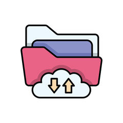 Cloud Transfer vector icon