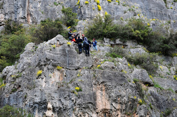 Ballikayalar Canyon is located in Gebze, Turkey. It is a popular tourist area.
