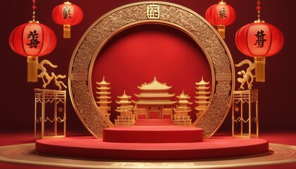 Product display with copy space. Podium