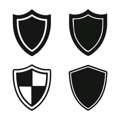 Shield, security, protect, icons set, Protect shield vector