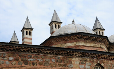 Fototapeta premium Coban Mustafa Pasha Mosque and Tomb, located in Gebze, Kocaeli, Turkey, was built by Mimar Sinan in the 16th century.