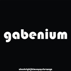 Fototapeta premium urban bold modern futuristic modern geometric font