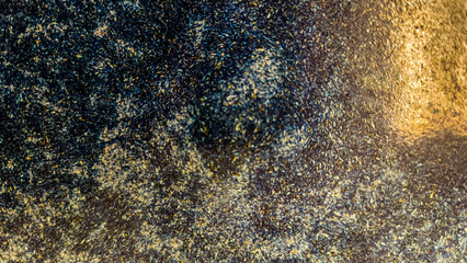 abstract surreal cosmic space blue golden dark light sky grunge texture background