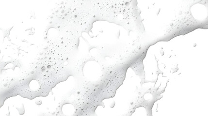 Soap foam texture isolated on a transparent background featuring white bubbles and frothy patterns for cleaning design, PNG