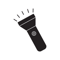 flashlight flat icon vector